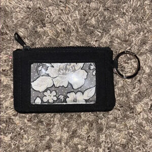 Vera Bradley Black Floral ID Case